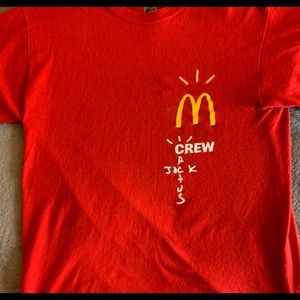 MCDONALDS TRAVIS SCOTT RARE SHIRT !!!!😎